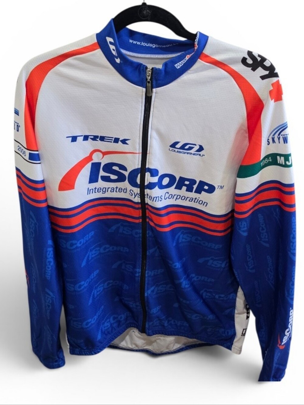 Louis Garneau ISCorp Cycling Jersey Full Zip Bike Shirt Short Sleeve Men's SZ M